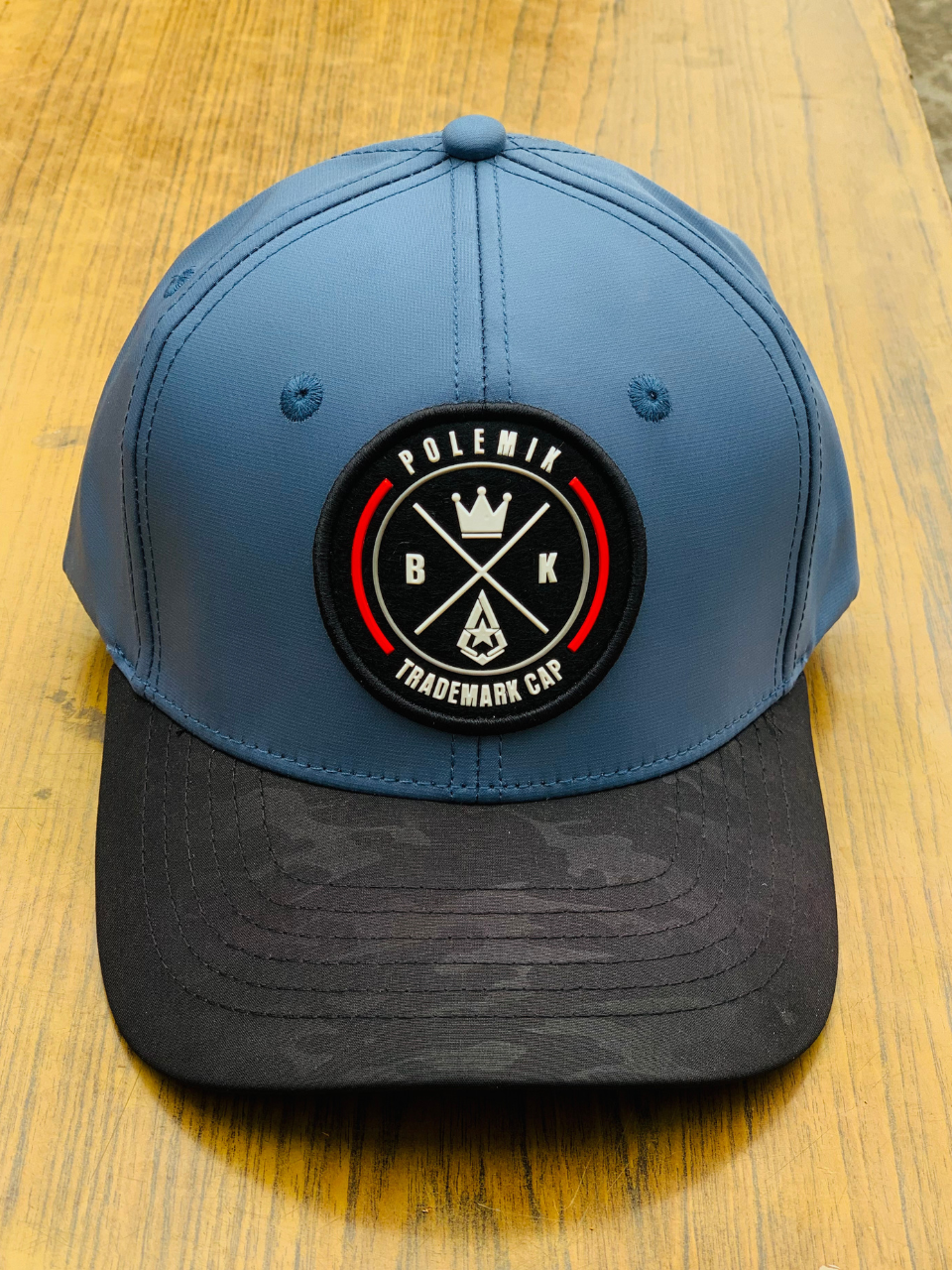" Premium Blue Black Trucker Cap "