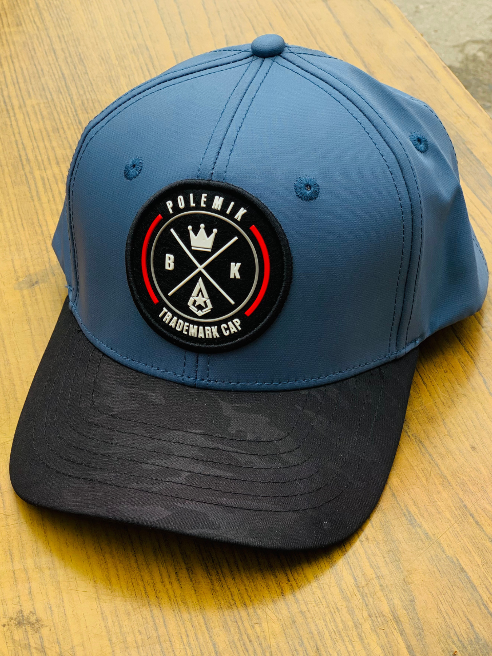 " Premium Blue Black Trucker Cap "