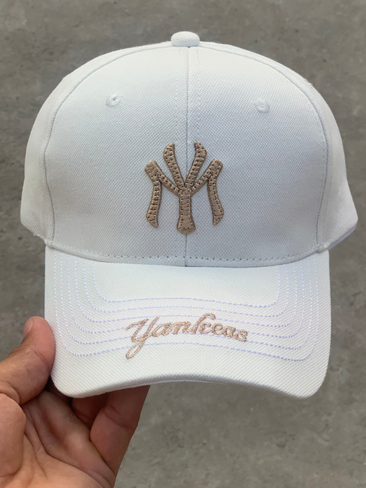 White Cotton Yankees Cap