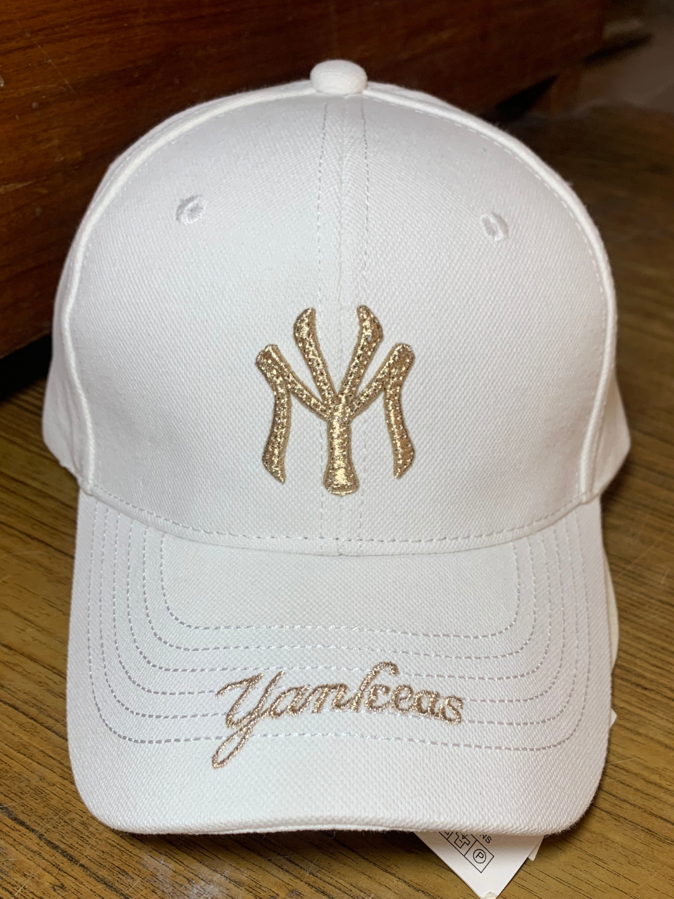 White Cotton Yankees Cap